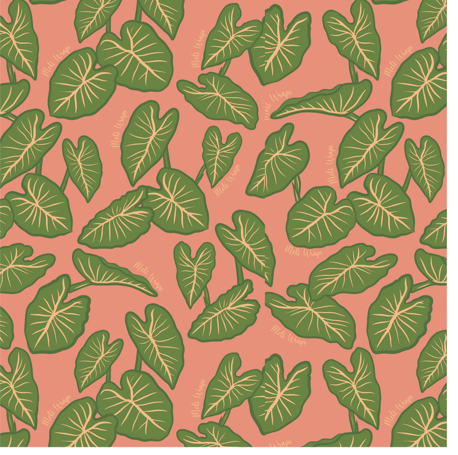 Beeswax Wrap Bulk Roll - Kalo Print