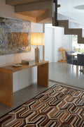 MISSONI – Abstract Patterned Bedroom Cowhide Rug 1