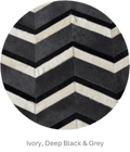 MULTI HERRINGBONE – Chevron Patchwork Cowhide Rug 6