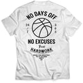 No Days Off - T-Shirt - White 1