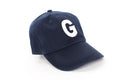 Navy Blue Letter Baseball Hat 2