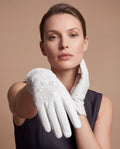 PZ01 (white) – Embroidered unlined Italian lambskin opera gloves 6
