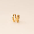 Studded Huggie Hoop Earrings 1