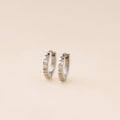 Studded Huggie Hoop Earrings 2