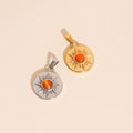 Amber Sun Necklace Charm 8