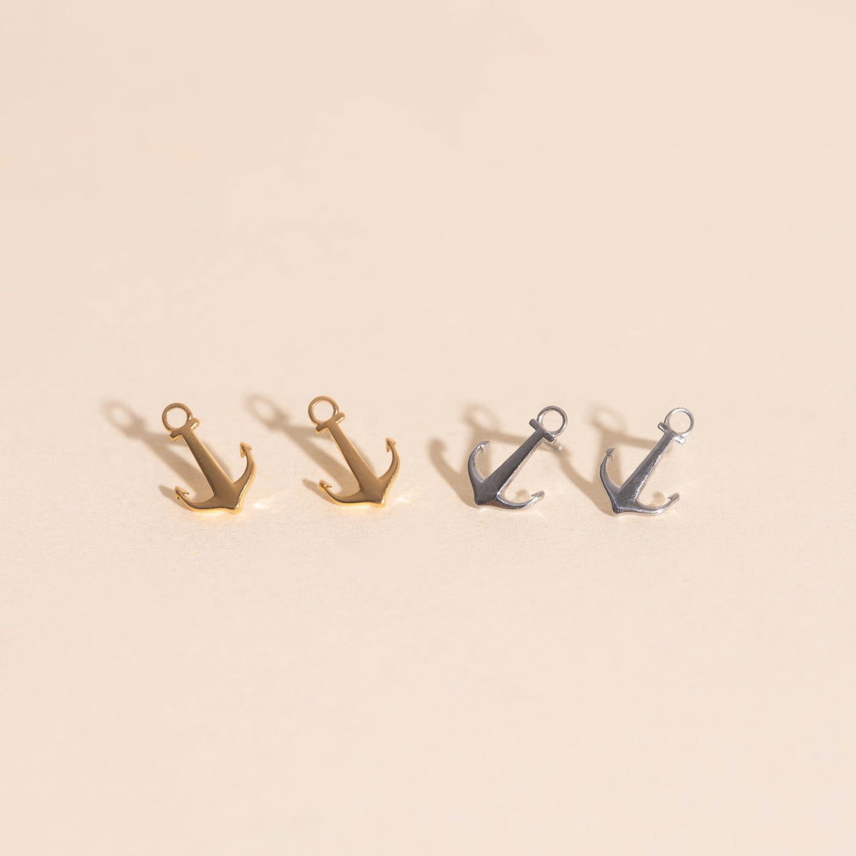 Anchor Stud Earrings