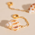 Mini Seashell Dangle Huggie Hoop Charms 3