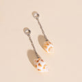 Mini Seashell Dangle Huggie Hoop Charms 7