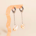Mini Seashell Dangle Huggie Hoop Charms 8