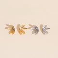 Mini Half Bloomed Stud Earrings 9