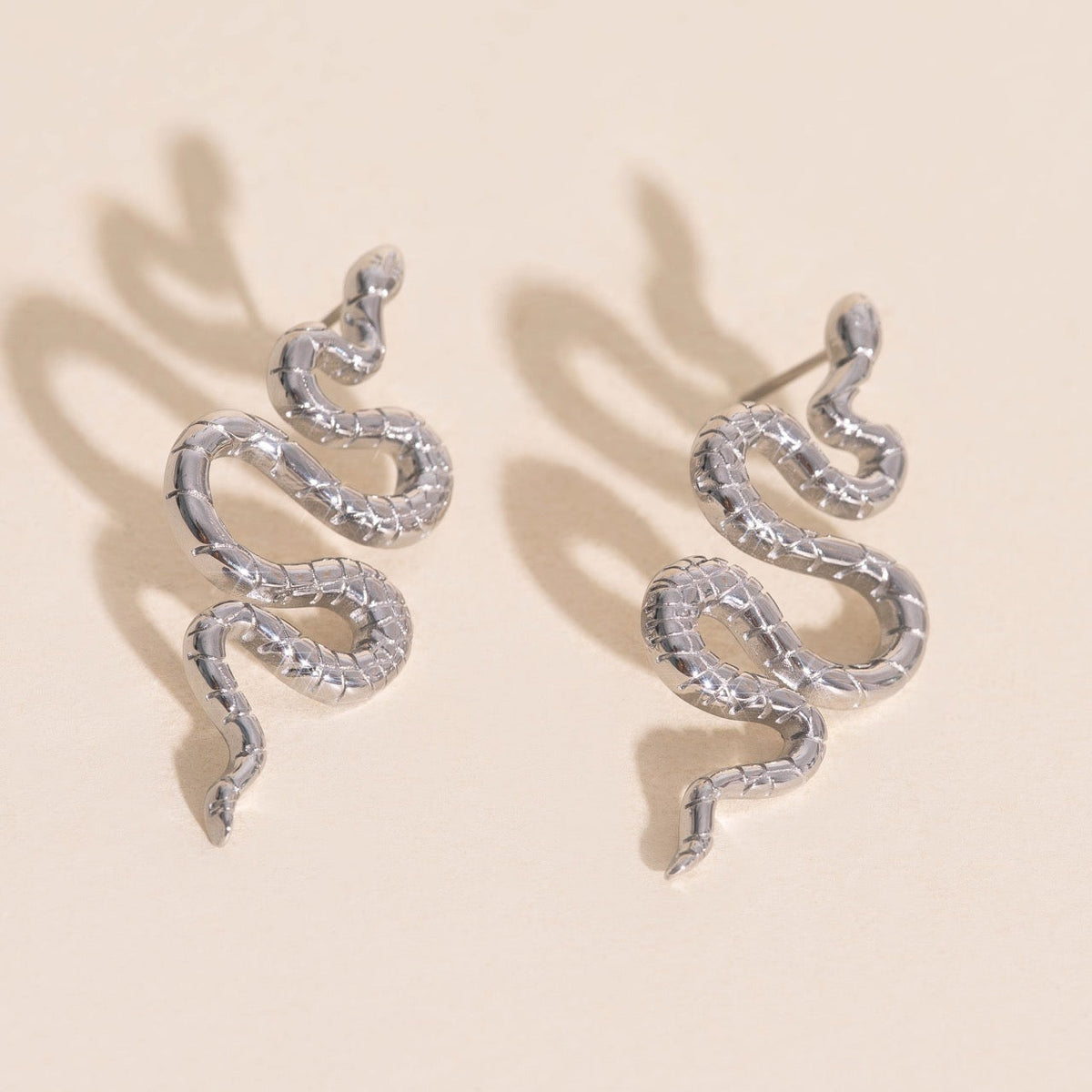 Jumbo Snake Stud Earrings