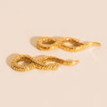 Snake Chunky Huggie Hoop Charms 3