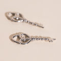 Key Heart Huggie Hoop Charms 5