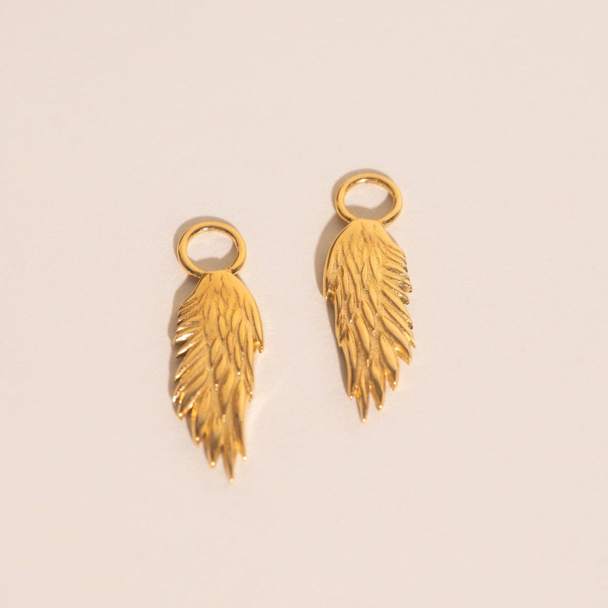 Wing Chunky Huggie Hoop Charms