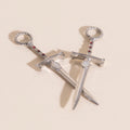 Sword Chunky Huggie Hoop Charms 6