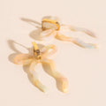 Iridescent Acrylic Bow Hoop Charms 2