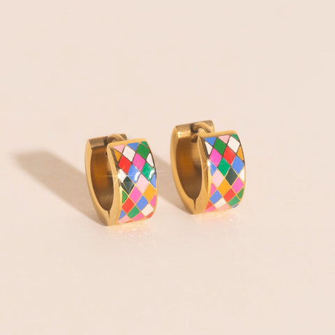 Merry & Bright Super Chunky Huggie Hoop Earrings