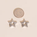 Winter Star Chunky Huggie Hoop Charms 8