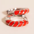 Color Chunky Rounded Huggie Hoop Earrings 4