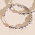 Barbed Wire Huggie Hoop Earrings 4