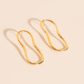 Hammered Oval Stud Earrings 4
