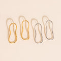 Hammered Oval Stud Earrings 7