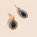 Black Stone Necklace Charm 7