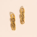 Chain Chunky Huggie Hoop Charms 1