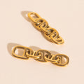Chain Chunky Huggie Hoop Charms 2