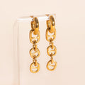 Chain Chunky Huggie Hoop Charms 4