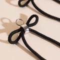 Bowtie Chunky Huggie Hoop Charms 1
