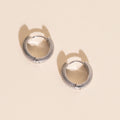 Snake Chunky Huggie Hoop Earrings 5