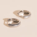 Snake Chunky Huggie Hoop Earrings 6