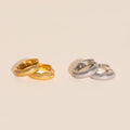 Snake Chunky Huggie Hoop Earrings 7