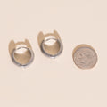 Snake Chunky Huggie Hoop Earrings 8