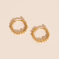 Spiky Huggie Hoop Earrings 4