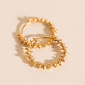 Spiky Huggie Hoop Earrings 2