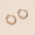 Spiky Huggie Hoop Earrings 7