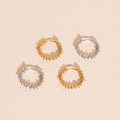 Spiky Huggie Hoop Earrings 8