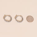 Spiky Huggie Hoop Earrings 9