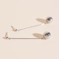 Ball Hammered Bar Stud Earrings 7