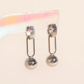 Ball Drop Chunky Huggie Hoop Charms 7