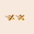 X Stud Earrings 4