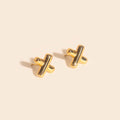 X Stud Earrings 2