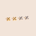 X Stud Earrings 8