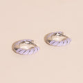 Color Chunky Rounded Huggie Hoop Earrings 8