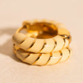 Color Chunky Rounded Huggie Hoop Earrings 6