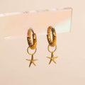 Starfish Huggie Hoop Charms 4