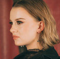 Ball Hammered Bar Stud Earrings 3