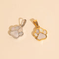 Paw Print Necklace Charm 7